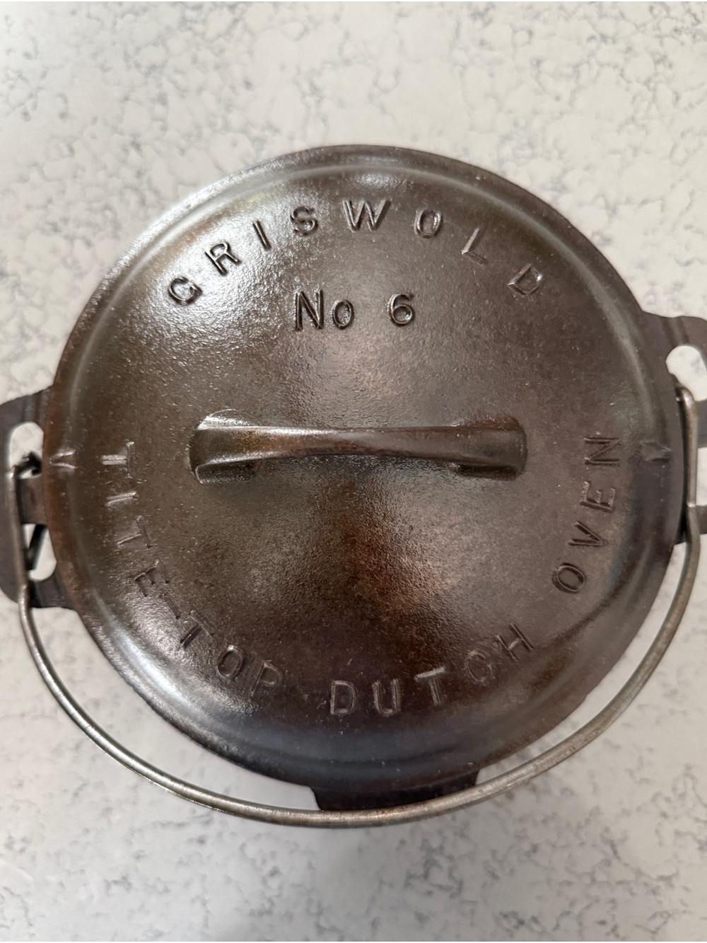 Rare Griswold No 6 Cast Iron Dutch Oven Full 3 piece
